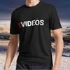 Новый товар XVideos Оригинальный логотип Наклейка Маска Логотип Футболка Футболка Смешная Размер от S до 5XL