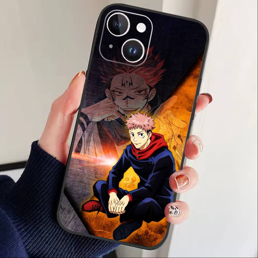 Jujut-su I-Ichiji L-Kaisen Phone Case For iPhone 17 16 15 14 13 12 Max Plus Silicone Black Cover