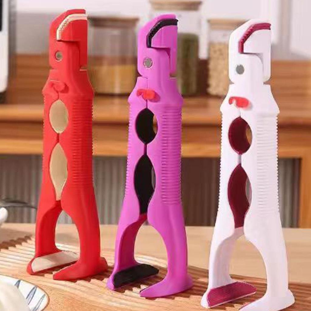 Захват для сковороды Защищающие от ожогов Нескользящие щипцы Держатель для горячих мисок, тарелок, блюд для микроволновой печи, кухни, плиты, гриля, выпечки