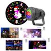 Christmas Projection Lamp 16 Cartoon Patterns LED Projector Decorative Lights Spotlight for Easy Installation Xmas Ornaments