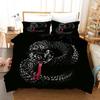 Animal Series Snake Digital Printing Bedding Sheets Quilt Cover Duvet Three-Piece Set