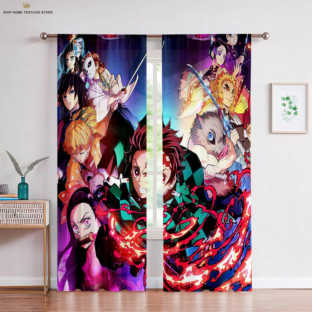 Шторы с принтом в виде горячих японских комиксов, подходят для спальни, общежития, гостиной, кабинета, декоративные шторы