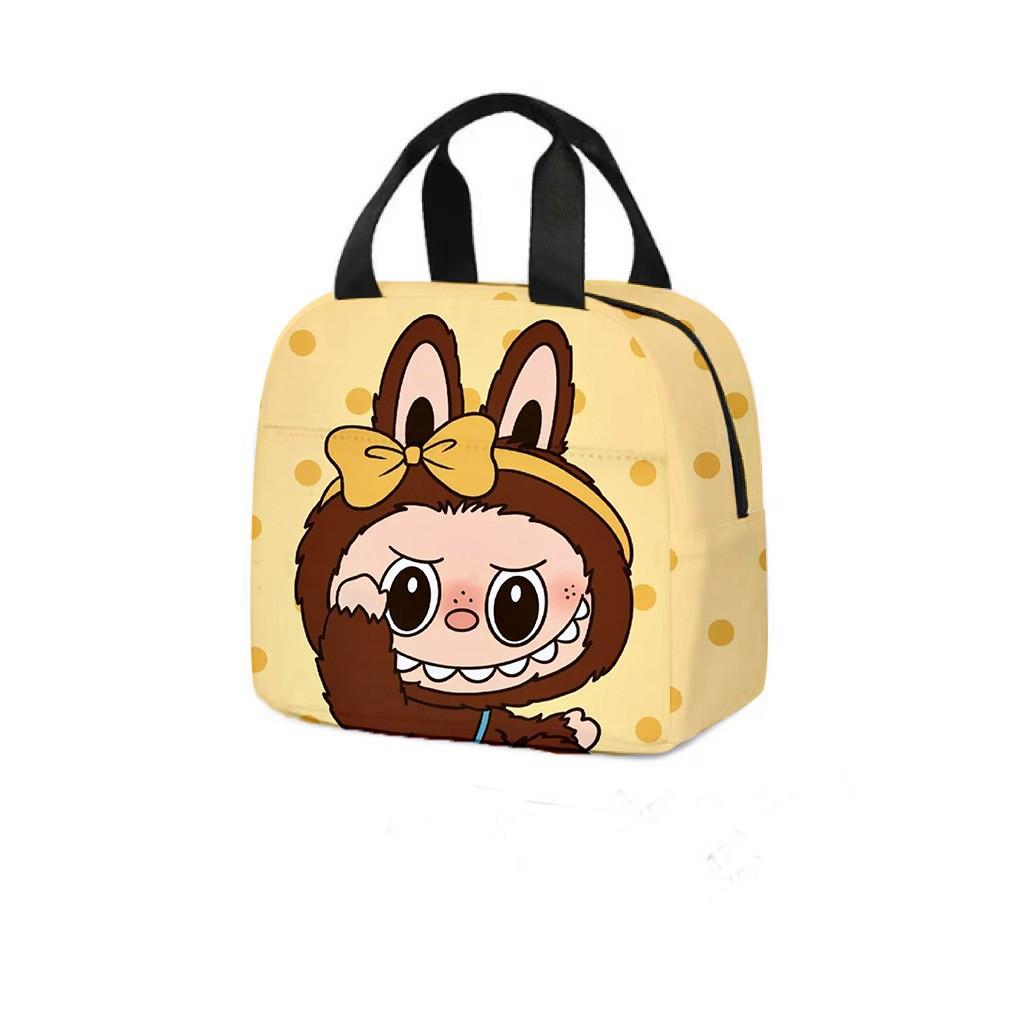 Lunch Bag Cartoon Tote Bag Student Bento Bag Aluminum Foil Thermal Insulation Meal Bag Lunch Box Bag