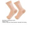1 Pair Compression Socks Breathable Super Soft Sweat Absorption Fitness Cycling Running Toeless Socks