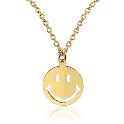 Маленькое свежее выражение лица сумка ожерелье милая круглая улыбка цепочка на ключицу модные личные украшения ARI