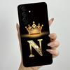 Для Samsung Galaxy A37 A57 5G 2025 Чехол для пары с короной и начальной буквой SM-A376B SM-A5760 Мягкий силиконовый корпус с защитой объектива