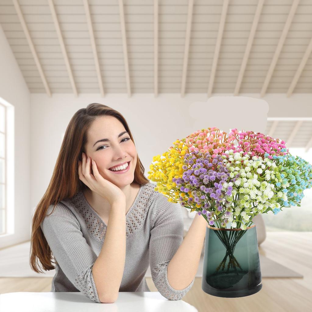 Имитация Зеленого Растения Букет Дыхания Младенца Свадебная Композиция Имитация Цветочной Декорации Растительный Реквизит