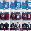 Мужская хоккейная форма Colorado Avalanche 29 8 88 Вышитая с длинным рукавом Игровая форма Взрослые игроки