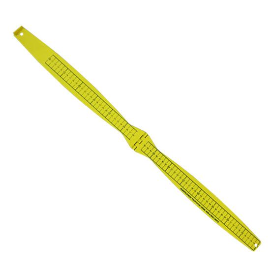 Fish Measuring Board Portable Folding Fishing Ruler Versatile Use Easy To Read Double-Sided Fish Measuring Ruler Tool