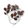 Серебряное кольцо с натуральным гранатом 4.212ct, вес изделия 5,83 гр (2166337)