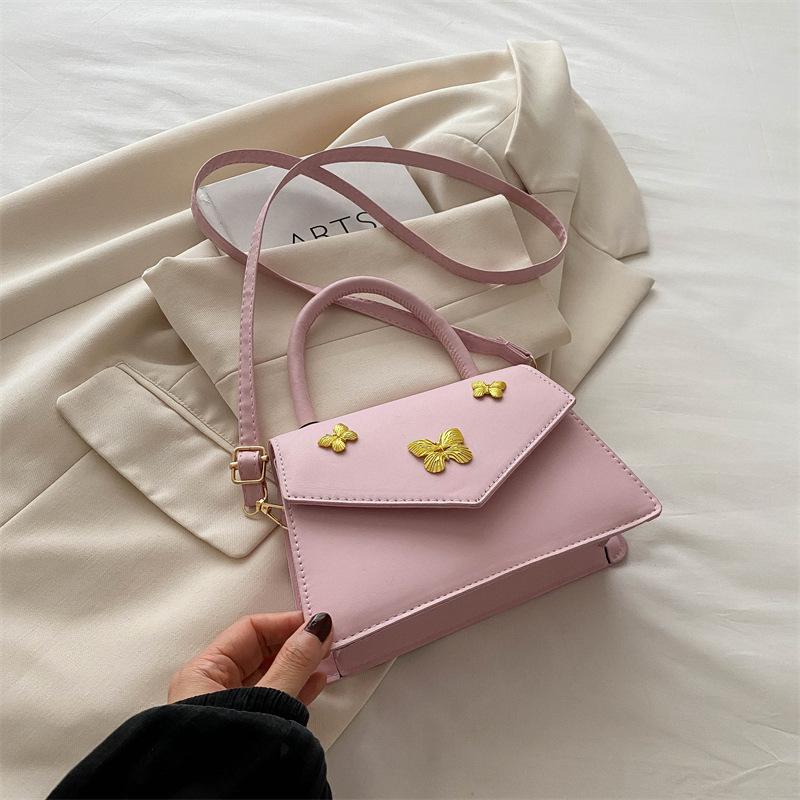 Маленькая женская сумка в иностранном стиле 2024 года, новая популярная повседневная сумка через плечо с бантом, модная мини-квадратная сумка прилив