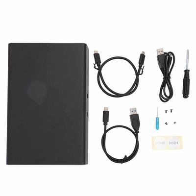 Корпус для внешнего жесткого диска с двумя отсеками RAID USB C 10 Гбит/с 2,5-дюймовый корпус для жесткого диска с двумя отсеками для 2,5