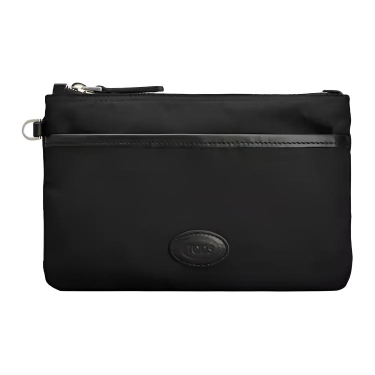 Tods Logo Nylon Mini Clutch Men Clutch Black XBMTRKD8000SPFB999