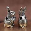 Милый кролик латунный нож бусины EDC на открытом воздухе DIY паракорд плетеный шнур брелок кулон мужские браслеты амулеты ювелирные изделия подвески аксессуары