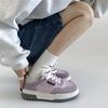 Фиолетовые нишевые популярные ретро универсальные белые туфли на платформе женские 2025 новые летние легкие спортивные туфли