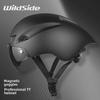 Wildside Triathlon Cycling Helmet with Magnetic Goggles for Time Trial Events