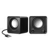 Sanwa Supply PC Speaker USB Powered Compact 6W Passive Radiator with Power Button Black MM-SPU21BK