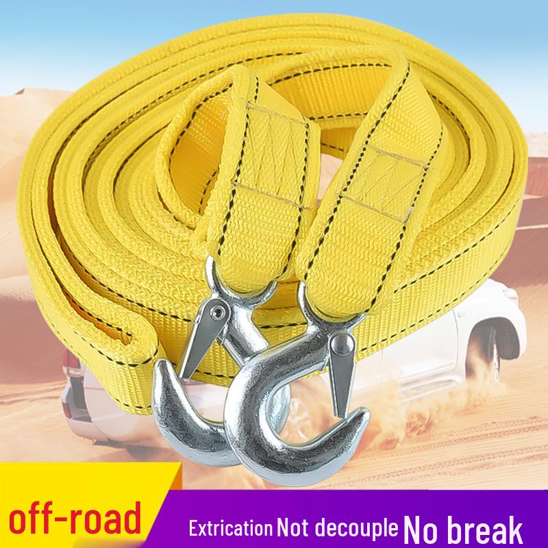 Heavy-Duty Off-Road Tow Rope with Hooks for Trucks and Trailers