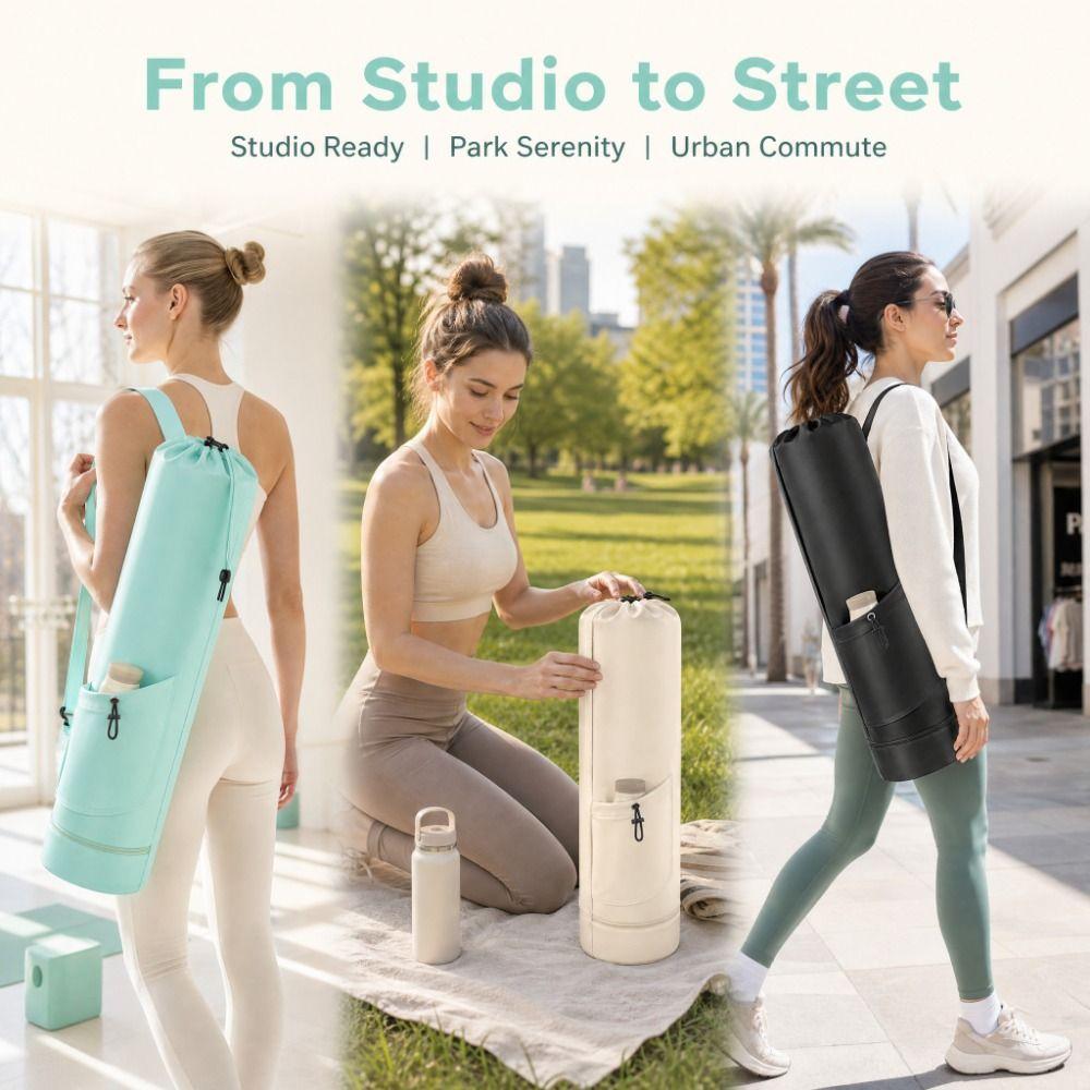 Adjustable Strap Fitness Mat Carrier Large Capacity Gym Yoga Bag Yoga Mat Storage Bag Sports Yoga