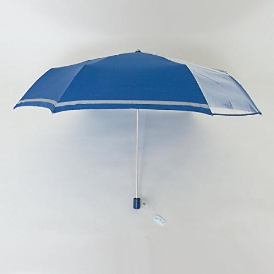 Folding 55cm X 6 Mini Umbrella with Front Easy To Open and with Transparent Girls Children's Umbrella, Ribs, View, Close, Window, Kids, Boys,