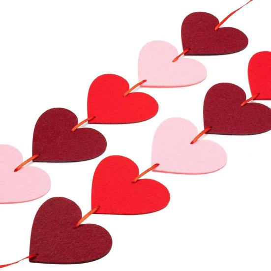 6 шт. Праздничные баннеры из фетра с сердечками ко Дню святого Валентина, баннеры с пасхальным кроликом. Баннеры с клевером ко Дню Святого Патрика, весенние декоративные баннеры для камина на стене дома