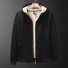 Breathable Lightweight New Men's Warm Fashion Trend Casual Sports Coat Sweater Zipper Front Collar Jacket Loose Version of Casual Wear