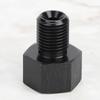 1 8in NPT Female To M10x1.0 Male Reducer Oil Pressure Gauge Adapter Replacement Black