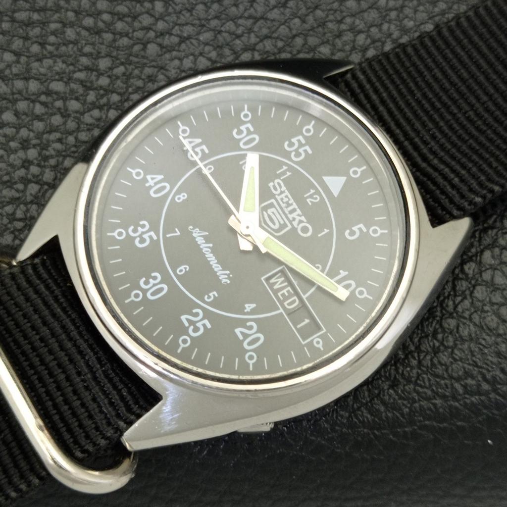 АВТОМАТИЧЕСКИЕ ВИНТАЖНЫЕ ЧАСЫ SEIKO 5 ЯПОНИЯ 6309A МУЖСКИЕ С ЧЕРНЫМ ЦИФЕРБЛАТОМ a701290-5