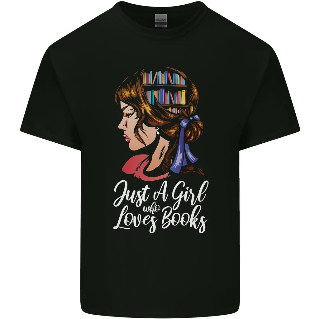 A Girl Who Loves Books Bookworm Reading Unisexs Light Cotton TShirt