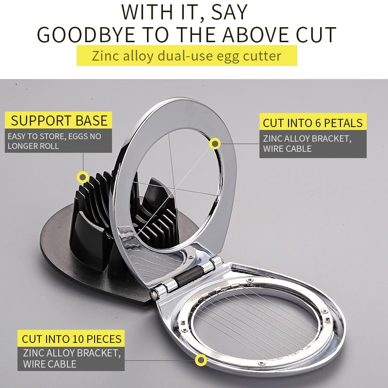 Яйцерезка Инструмент для яиц Дежурный слайсер Клубничный фруктовый гарнир Слайсер 3 стиля нарезки