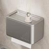 Light Luxury Toilet Tissue Box Plastic Wall Mounted Storage Box Toilet Paper Roll Storage  Home
