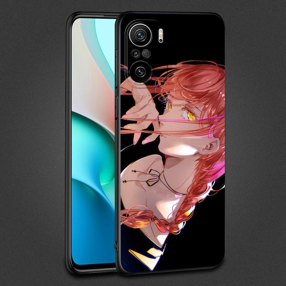 Чехол для Xiaomi Redmi Note 11 10 9 8 Pro 12 10C 9S 10S 11S 9A 9T 9C 10A 7 K40 8T силиконовый чехол для телефона с бензопилой в стиле аниме Makima