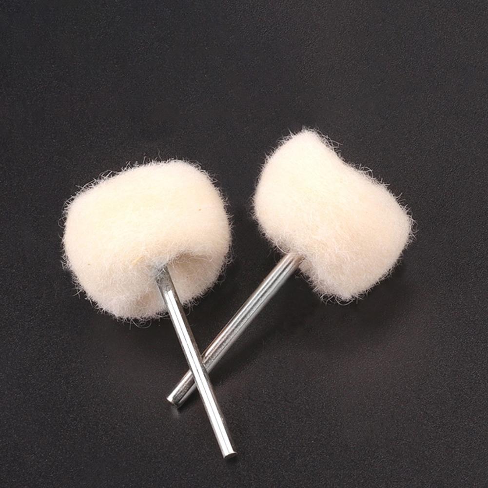 5pcs 2.35mm Wool Polishing Brush Set for Grinding and Buffing Metal and Stone Materials with Woolen Grinding Heads