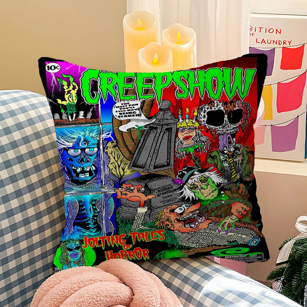 Creepshow Cushion Cover Inches Farmhouse Decor Home Throw Pillow Covers for Couch Decorations