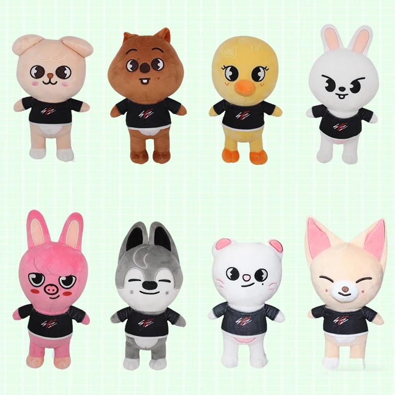 Skzoo Plush Toys Kawaii Stray Kid Plush Cartoon Stuffed Animal Plushies Doll Cute Companion For Room Decor Kids Adults Fans Gift