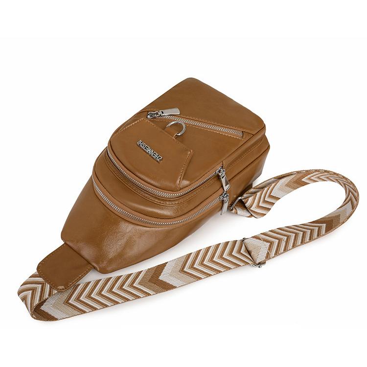 Женский рюкзак через плечо, водоотталкивающая нагрудная сумка из ПУ