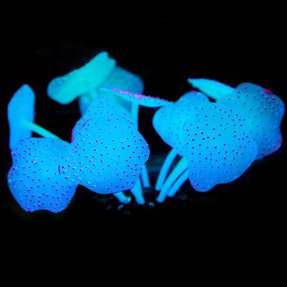11 Leaf Silicone Artificial Aquatic Plant Fishbowl Ornaments Shape Realistic Colorful Aquarium Underwater Decoration Supplies