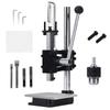 ERPHIC Hand Press Machine Leather Hole Puncher Hand Punching Machine Manual Press Puncher Punch Tool for DIY Craft PP Aluminum (With Chuck, Plate,