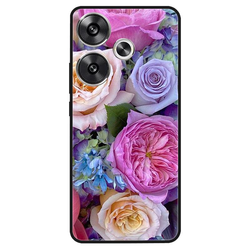 For Xiaomi Poco M6 4G Case Shockproof Soft Silicone TPU Bumper for Poco M6 4G Cover PocoM6 4G 2024 Lovely Luxury Cartoon Fundas