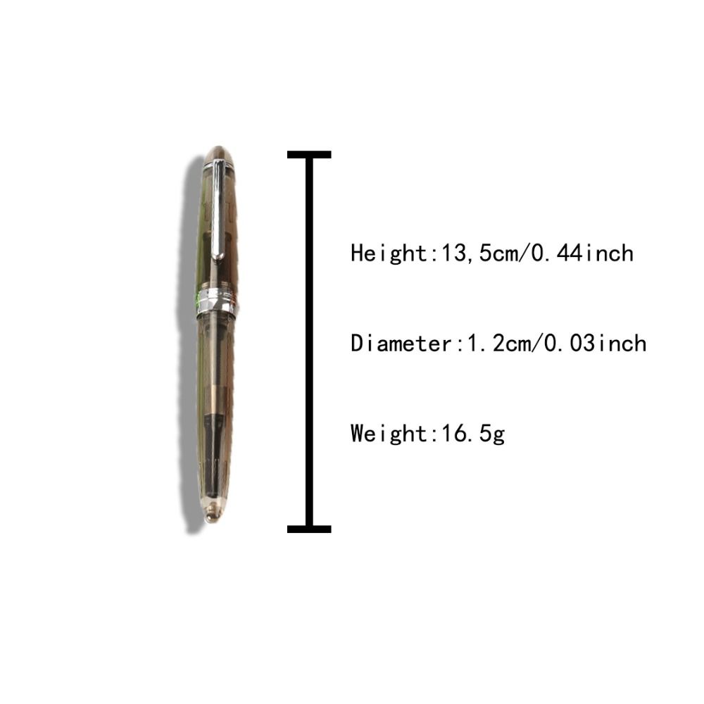 Акриловая перьевая ручка, прозрачная подарочная ручка, роскошная чернильная ручка для офиса