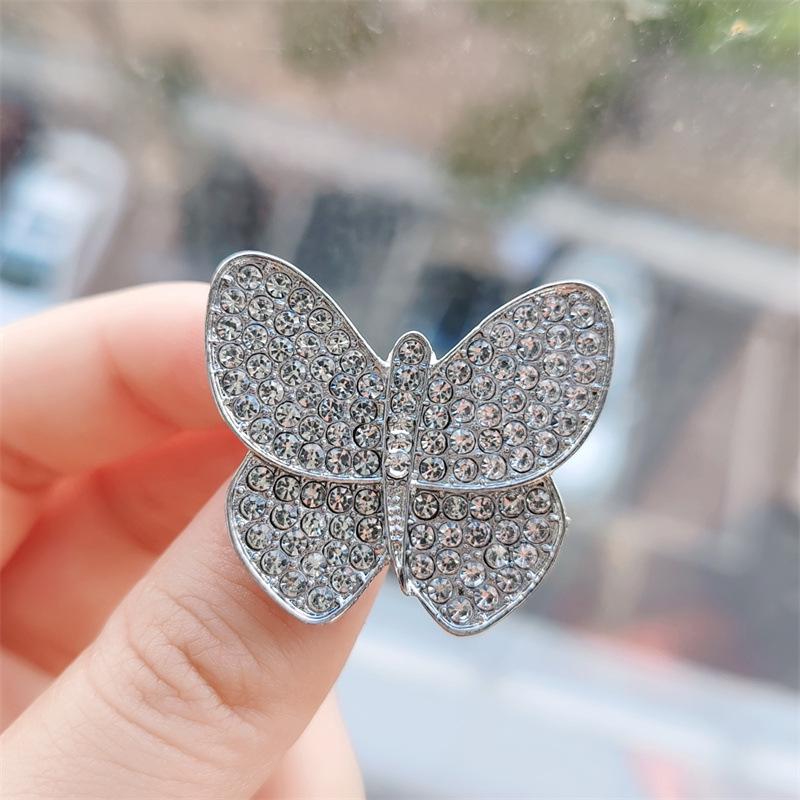 Элегантная брошь с кристаллами фламинго: Милая булавка в виде животного для пальто или куртки