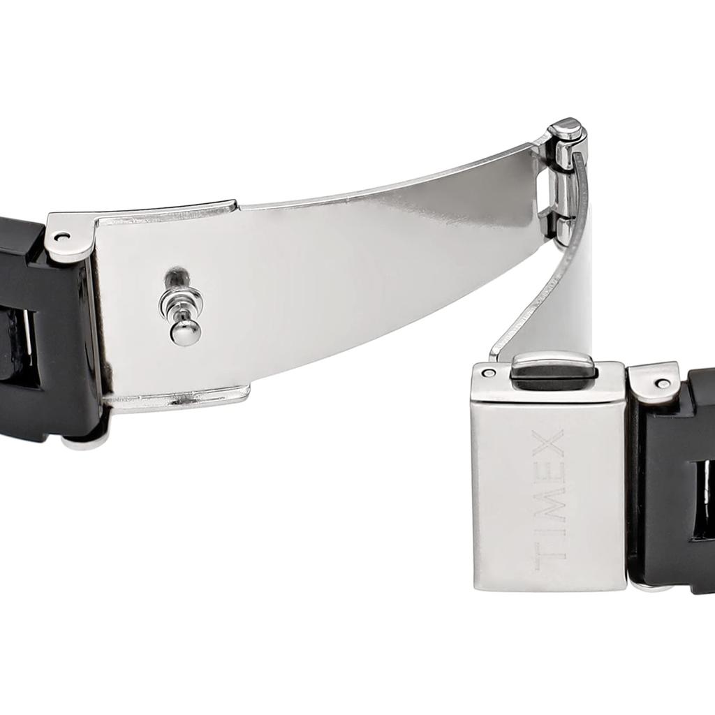 Часы Timex Original Camper Classic Tile Collection Белый циферблат Смола Кварцевые 36MM Американские часы унисекс Черный [TIMEX] TW2V19900-1