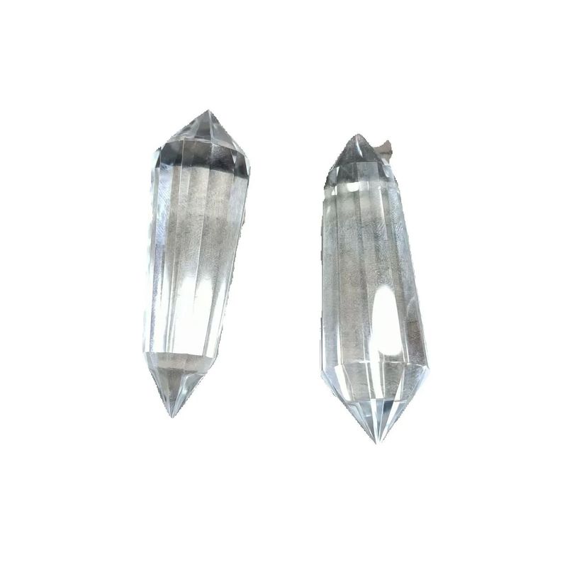 12 sided Clear Natural QUARTZ CRYSTAL Vogel Style Wand Point Healing 70mm