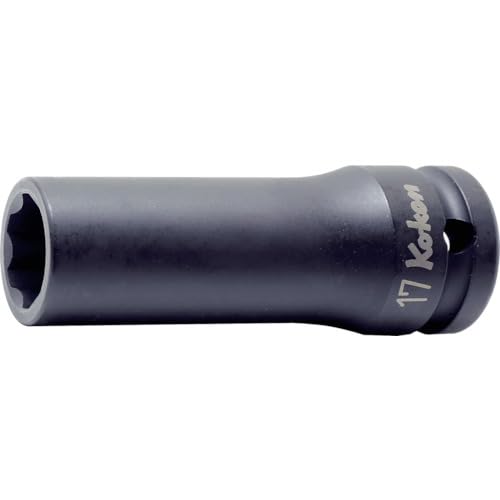 Koken 1/2" (12.7mm) Square Impact Surface Deep Socket, 17mm, 14310M-17