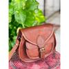 Women's Goat Leather Crossbody New Messenger Handbags Brown Bag