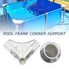 Угловой соединитель каркаса бассейна, ножной шарнир для семейного наземного бассейна, герметичные детали для замены с точным углом для сада на открытом воздухе