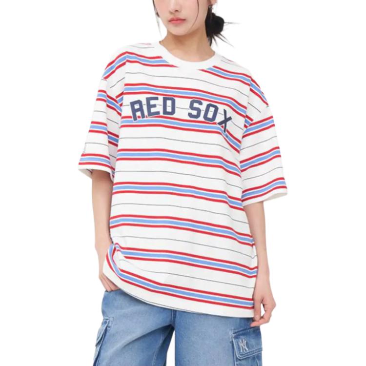 MLB Boston Red Sox SS25 T Shirt Unisex Ivory 3ATSV0353-43IVS