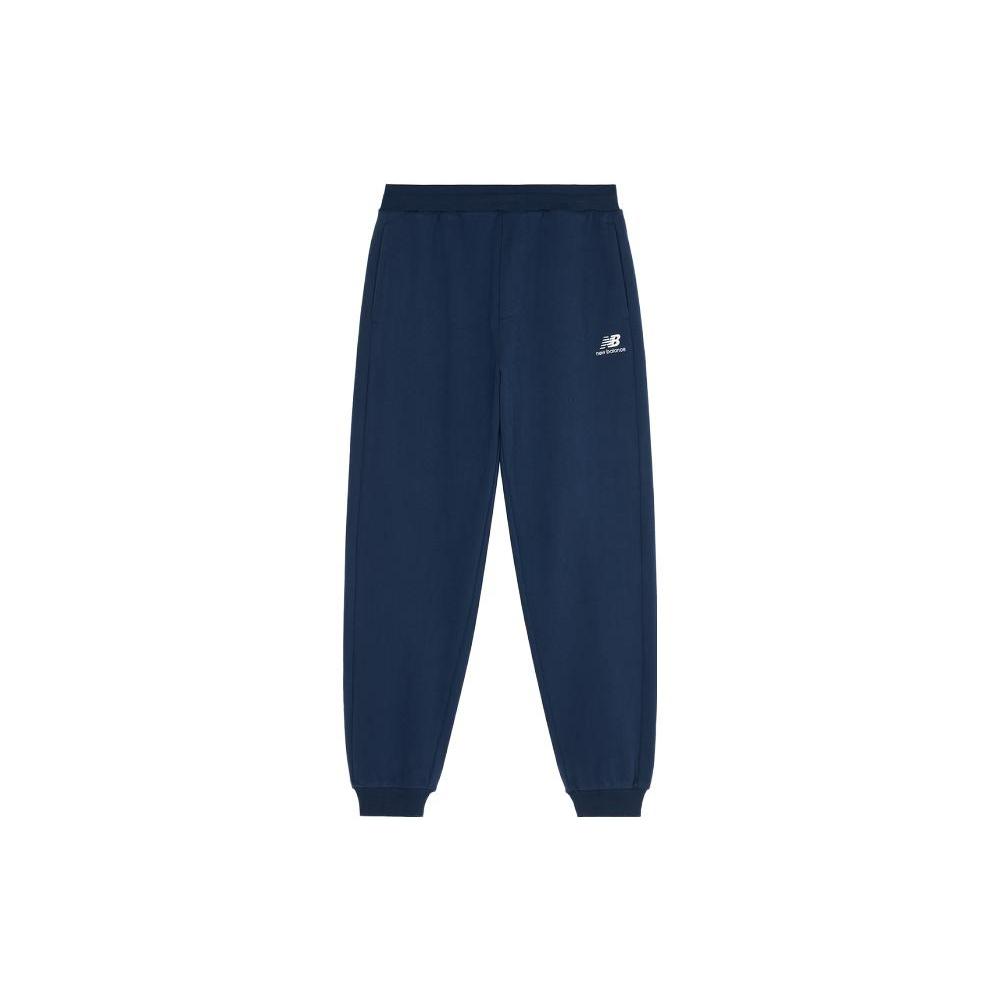 New Balance Трикотажные брюки унисекс темно-синие с умеренной манжетой 6LD38101-NV