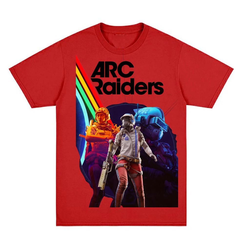Игровая футболка ARC Raiders 2025 Новая Высококачественная Игровая Графическая Печать Футболка 100% Хлопок Удобная Круглая Шея Мягкие Футболки