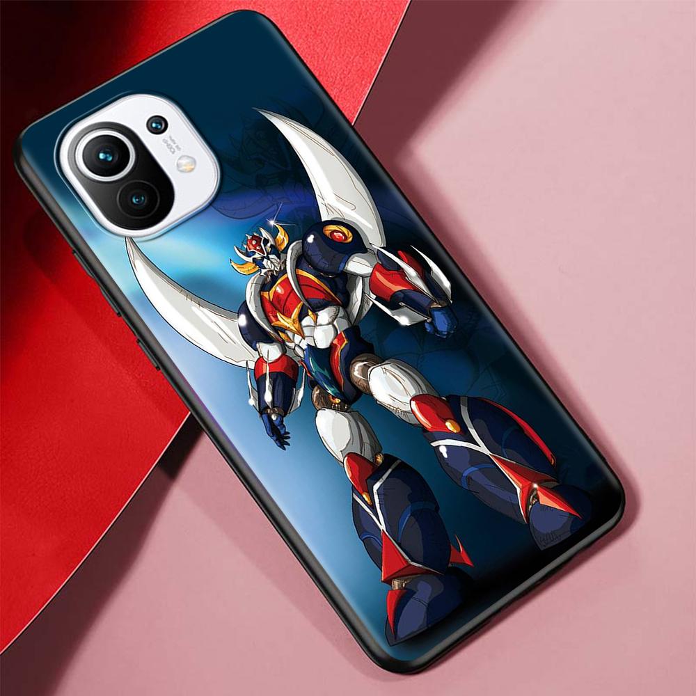 Чехол с аниме Manga Mazinger Z для Xiaomi Poco X3 NFC M3 Mi 11 Lite 5G 12X 11T 10T 12 Pro 9T Note 10 9, черный силиконовый чехол для телефона